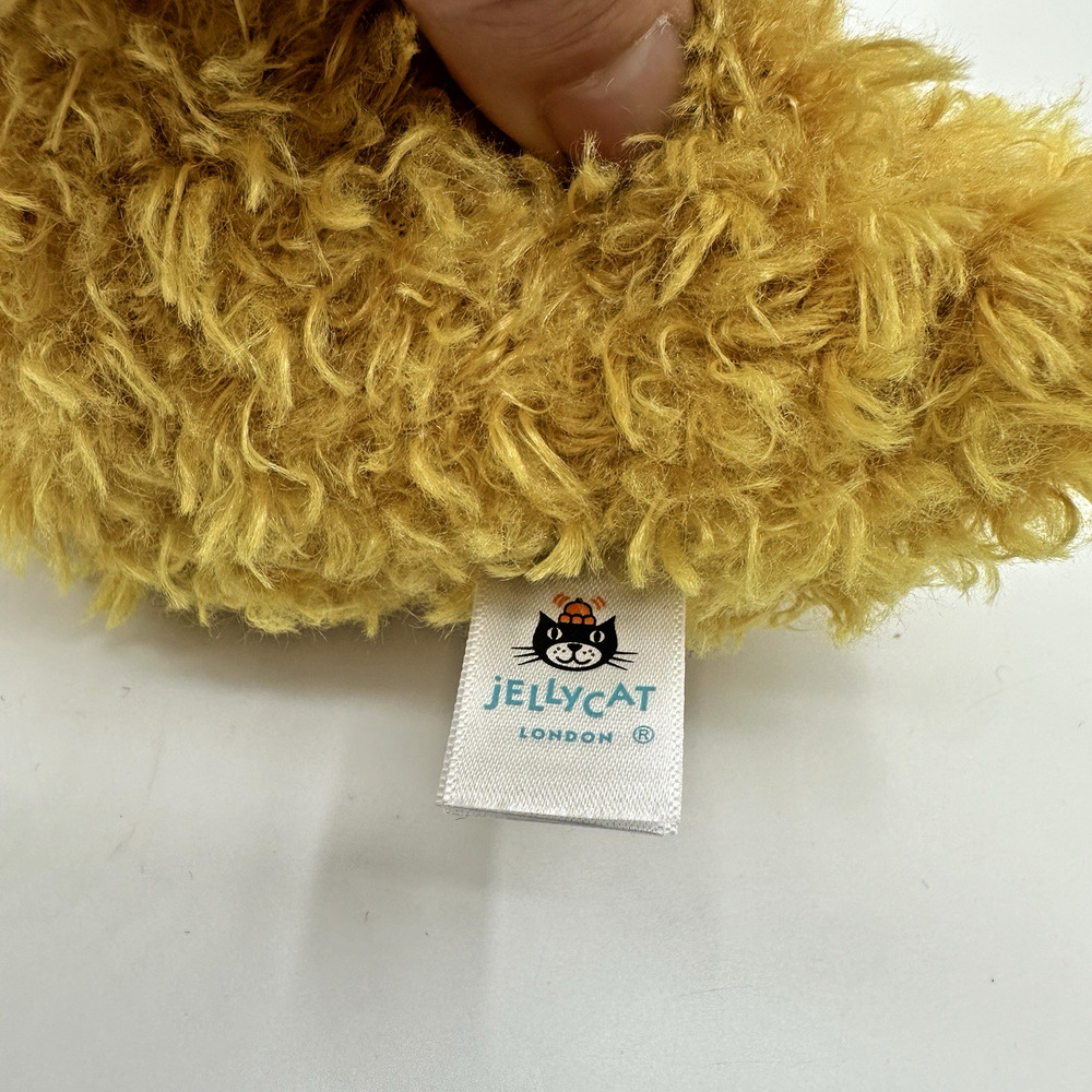 Jellycat Little Dragon Gold Sparkle Retired Rare Plush Authentic - Picture 2 of 9